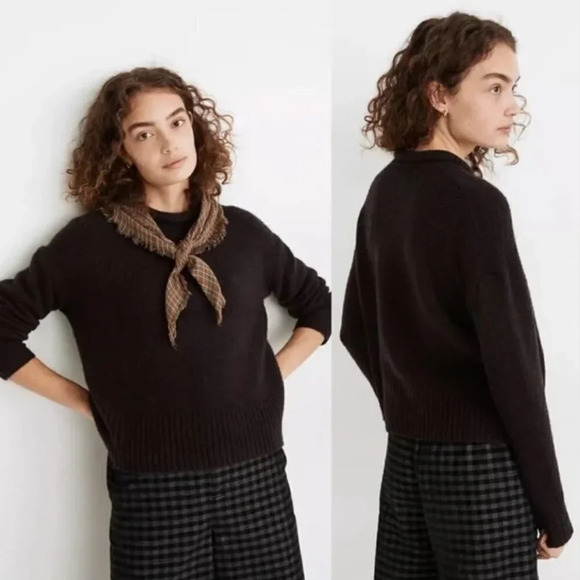 NWT Madewell Fulton Puff Neck Trim Pullover Small - Picture 3 of 11